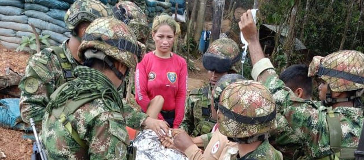 Personal del Ejército cuando trasladaba al concejal herido