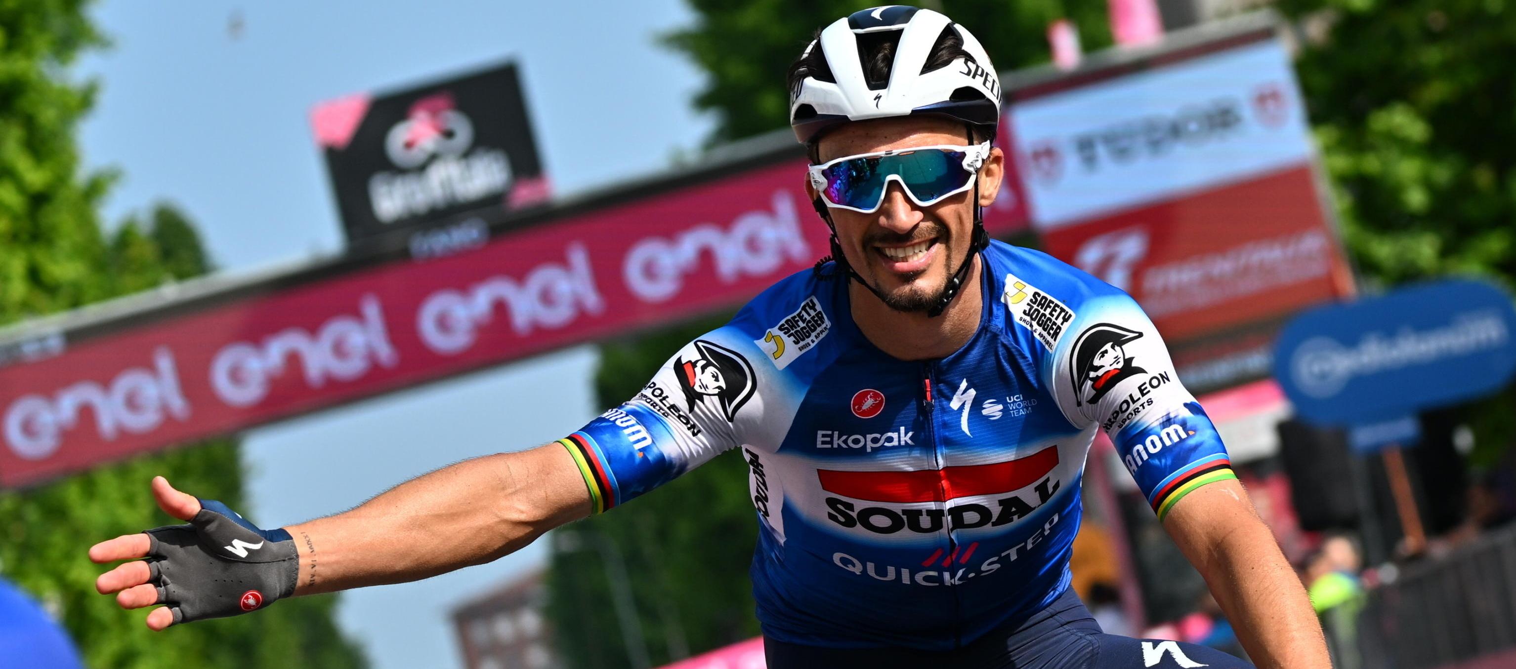 Julian Alaphilippe, ganador de la duodécima etapa del Giro de Italia. 