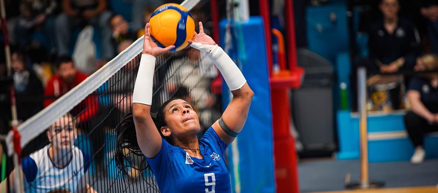 La cartagenera María Alejandra Marín, capitana de la Selección Colombia de voleibol. 