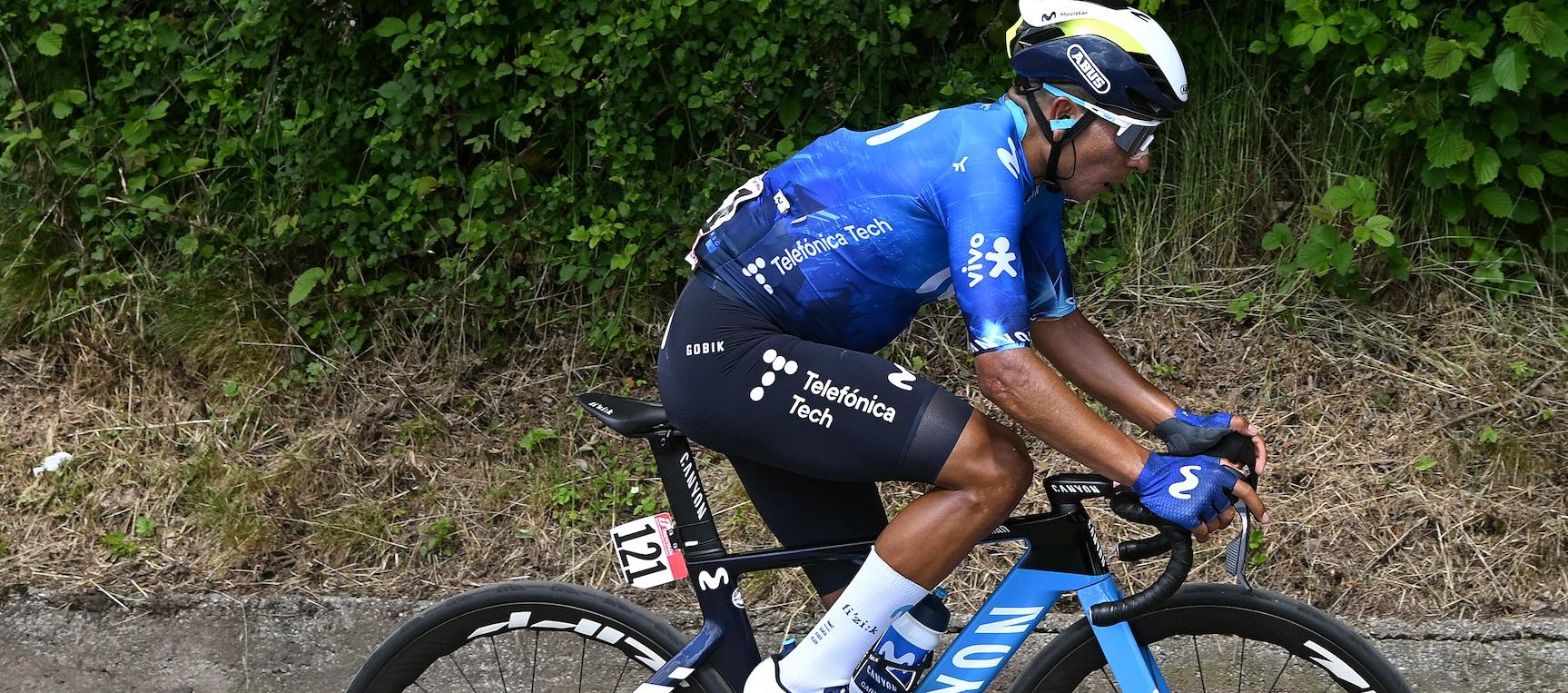 Nairo Quintana no pudo coronar su escapada faltando 20 minutos para llegar a la meta