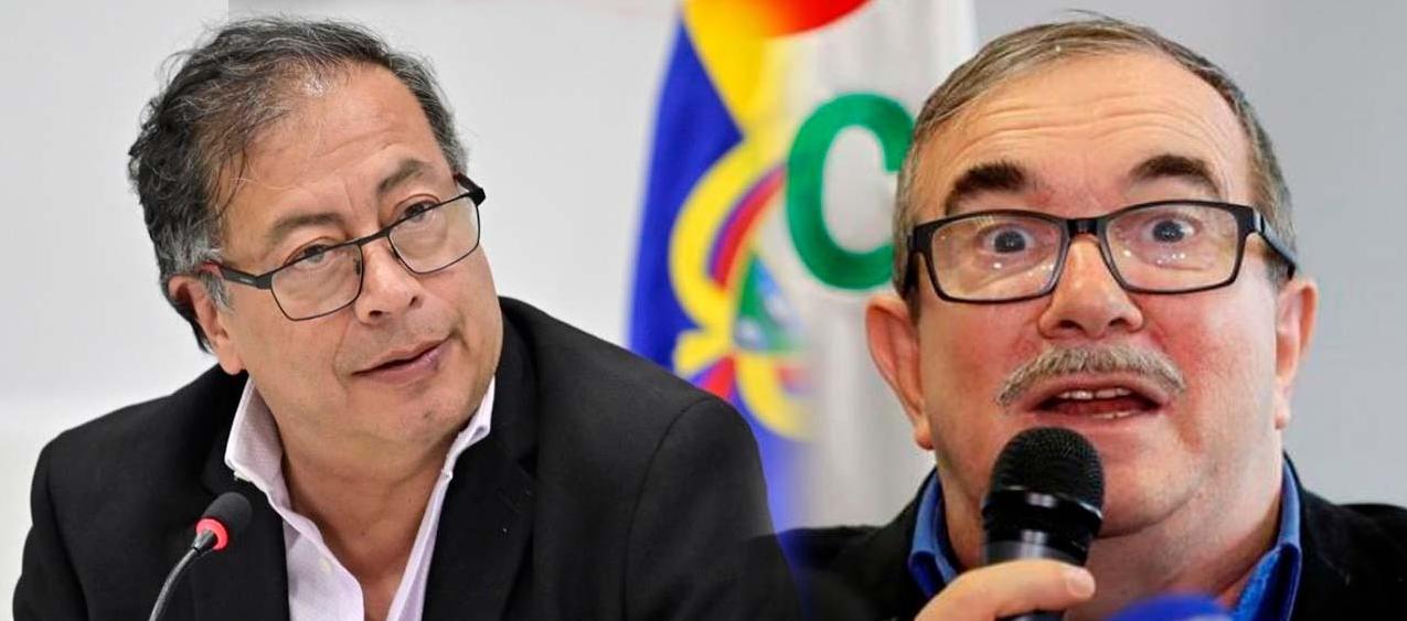 El Presidente Gustavo Petro y Rodrigo Londoño