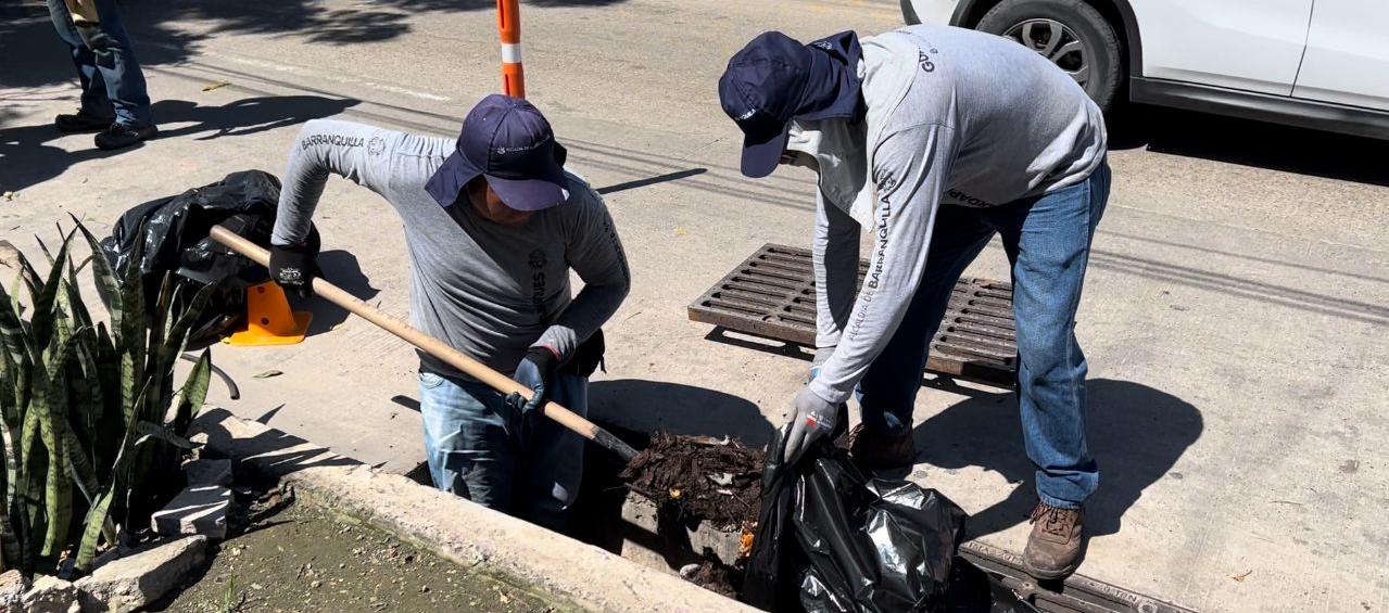 Limpieza de rejillas en varios sectores de la ciudad por parte de la ADI