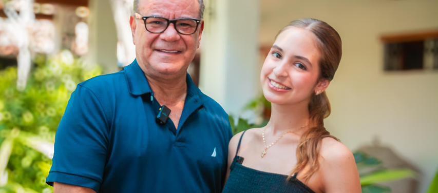 Iván Villazón y Samia Maloof.