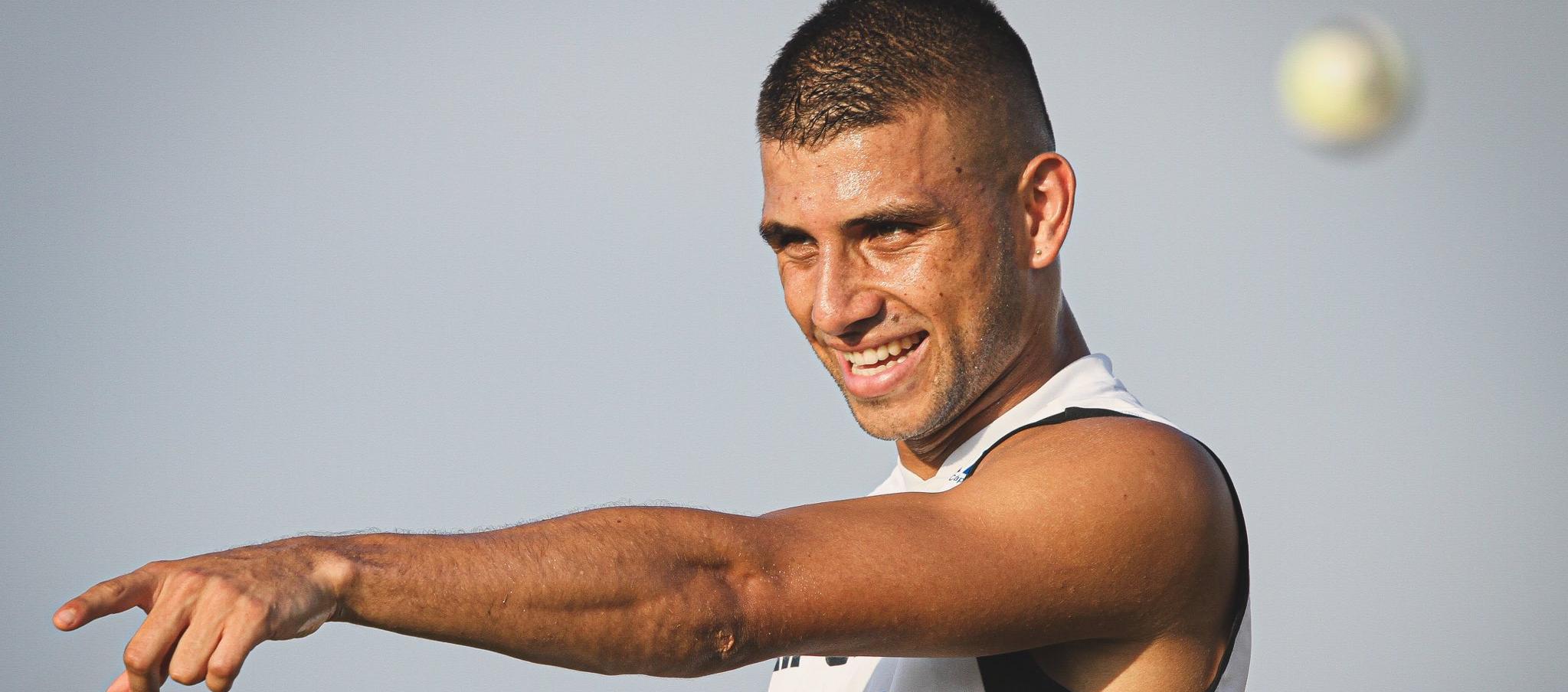 Steven Rodríguez, delantero del Junior. 