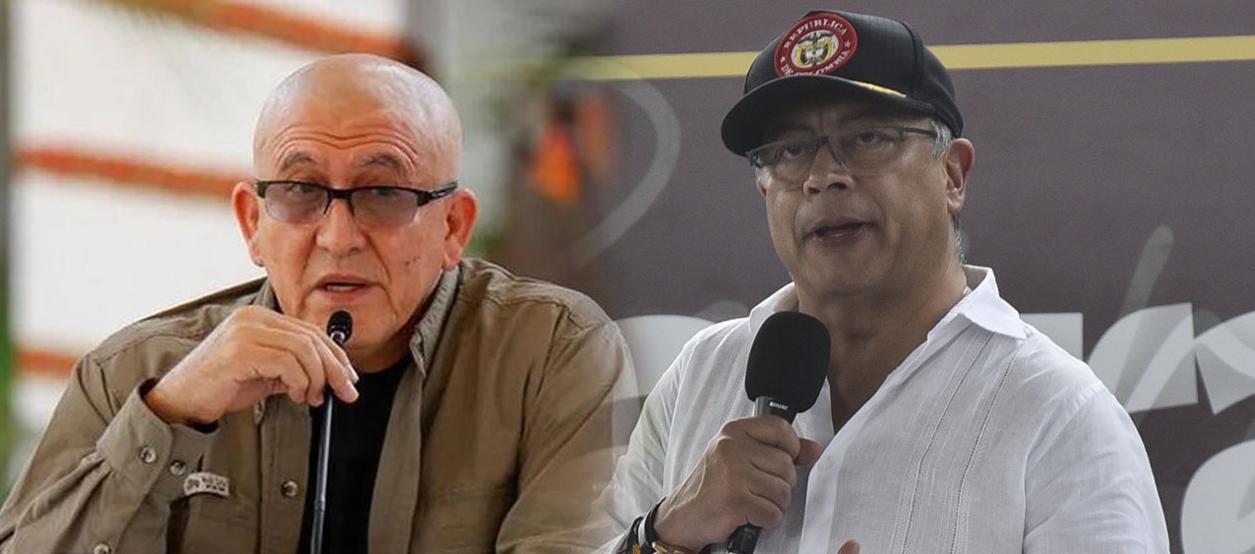 Alias 'Antonio García' y Gustavo Petro.