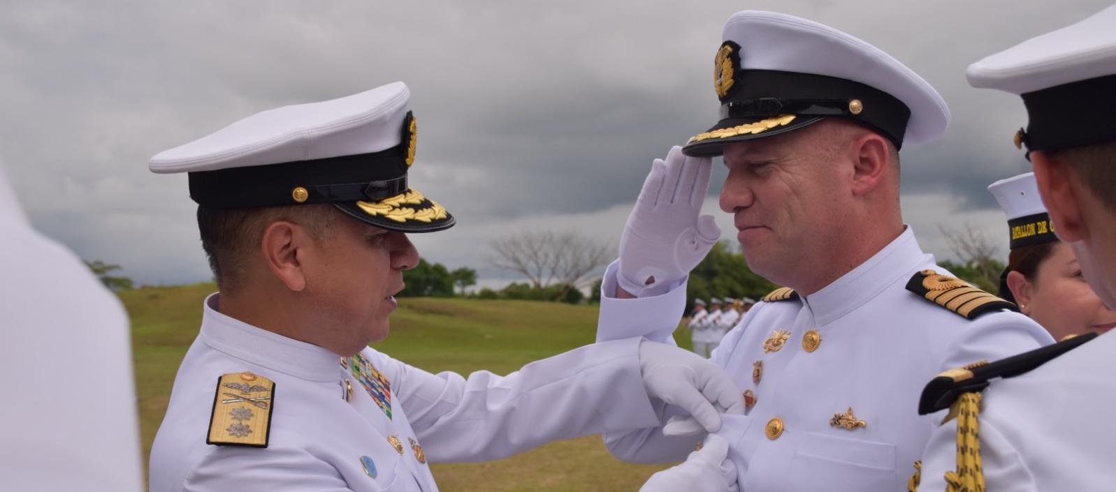 El coronel de I.M. Orlando Antonio Alarcón López y  coronel de I.M. Nelson Albeiro Cano Holguín.