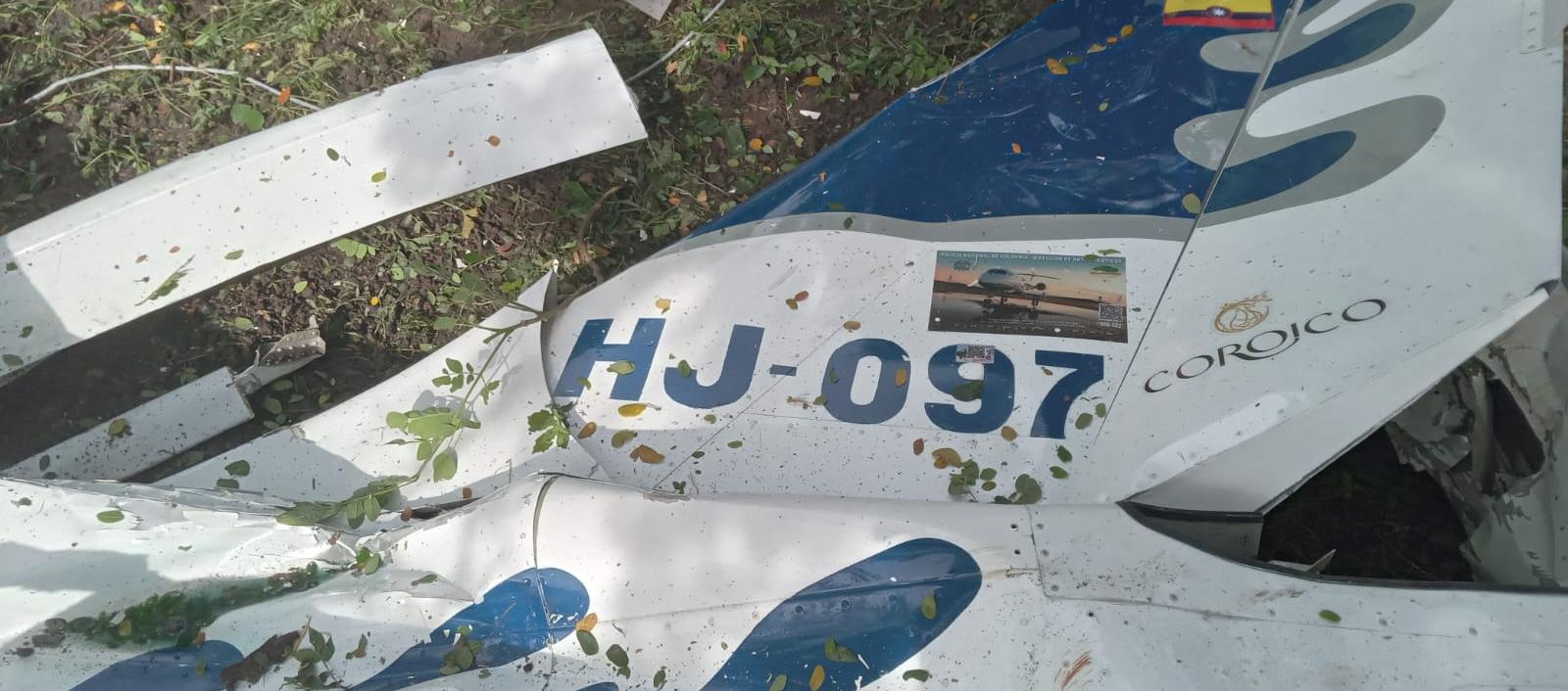 Parte de la avioneta. 