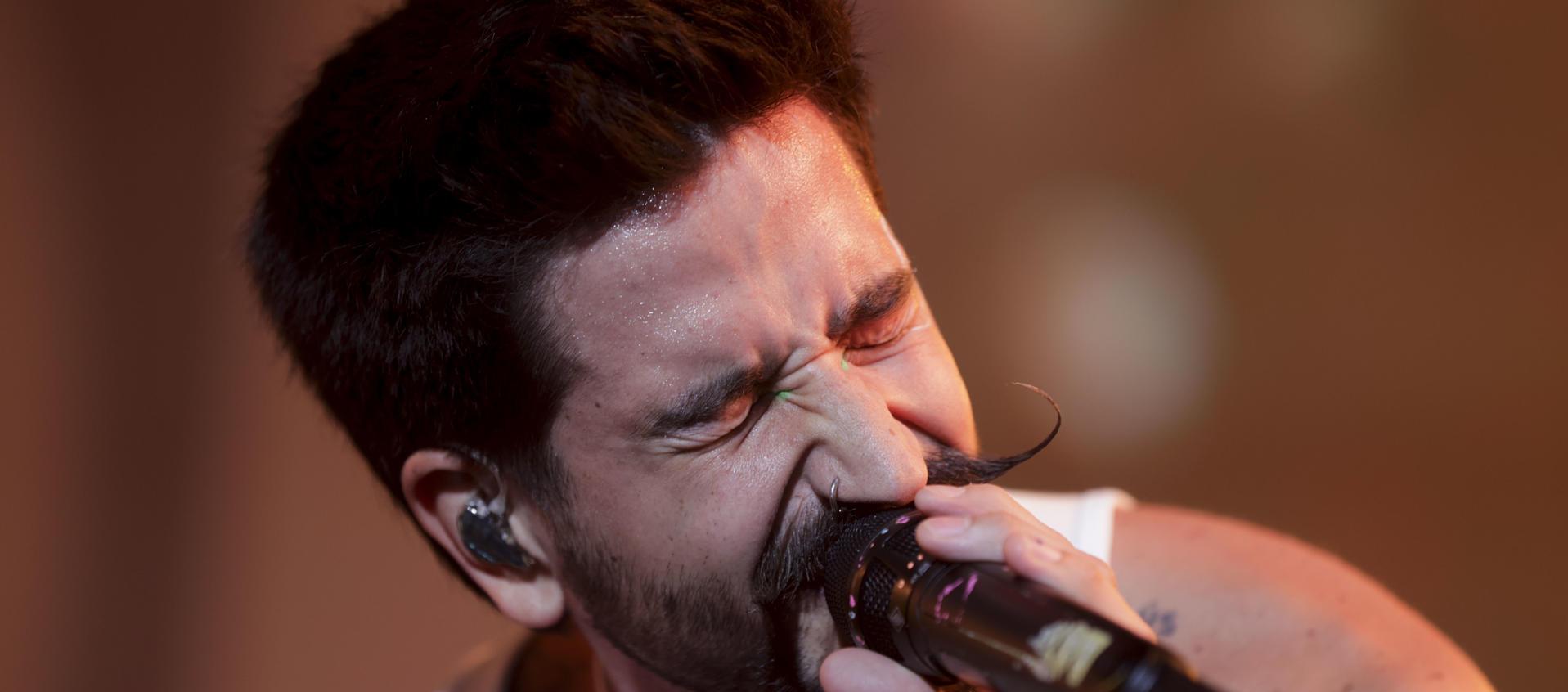 Camilo en su presentación de este sábado en A Coruña, España