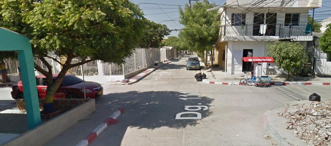 Sector donde se registró el homicidio. 