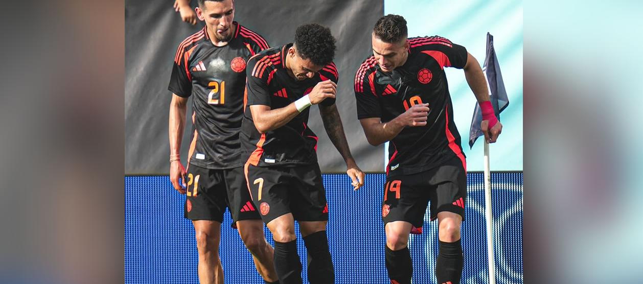 Luis Diaz y Rafael Santos Borré, un festejo a ritmo de baile