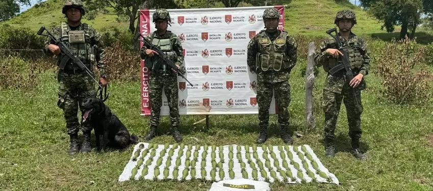 Eran granadas de 60 milímetros.