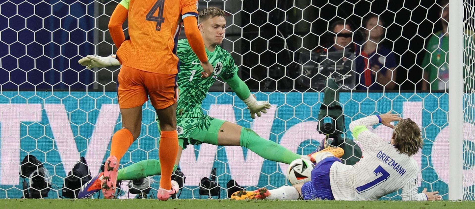 Griezmann no tuvo fortuna a la hora de definir.