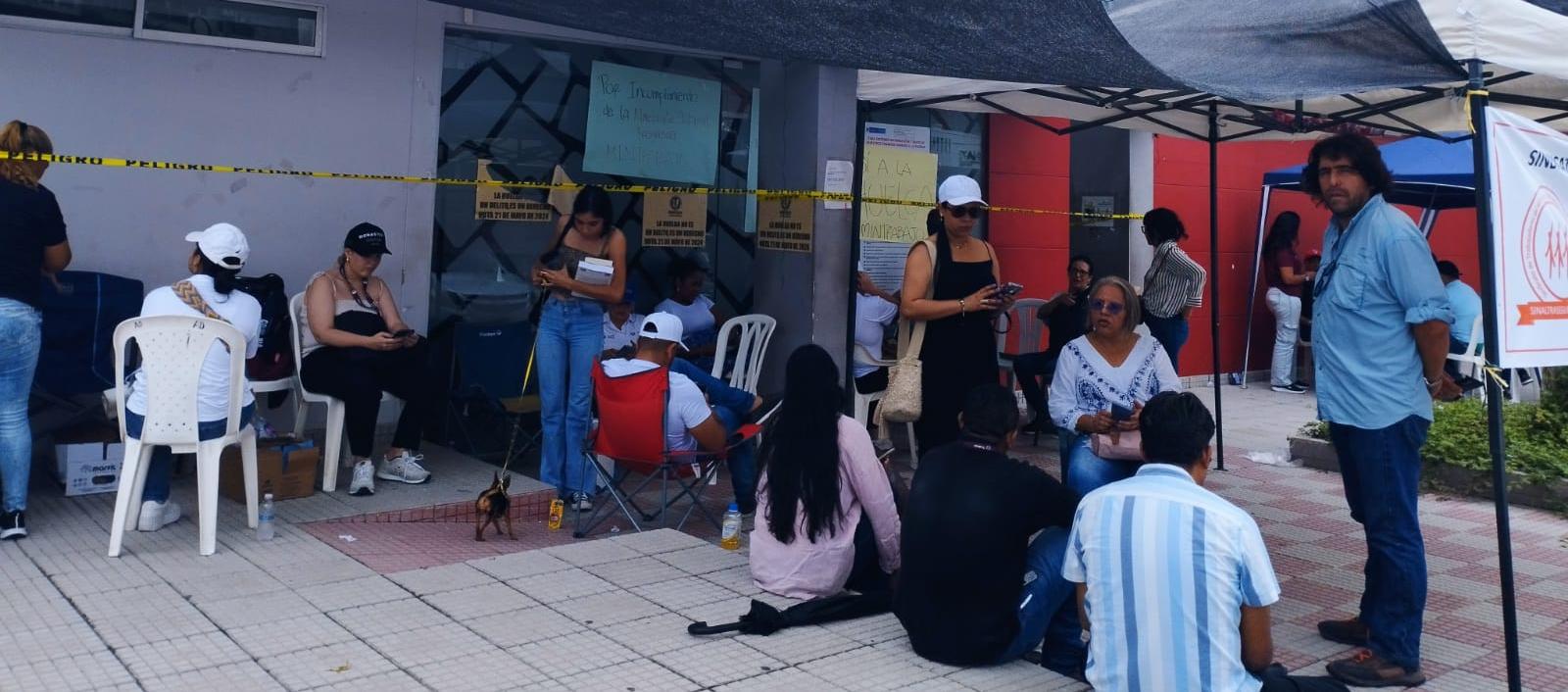 Huelga en el Ministerio de Trabajo, en Barranquilla