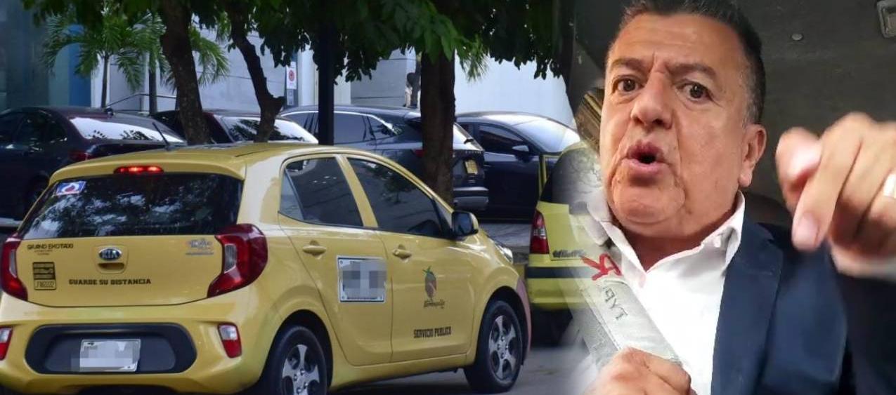 Hugo Ospina, líder nacional de taxis.