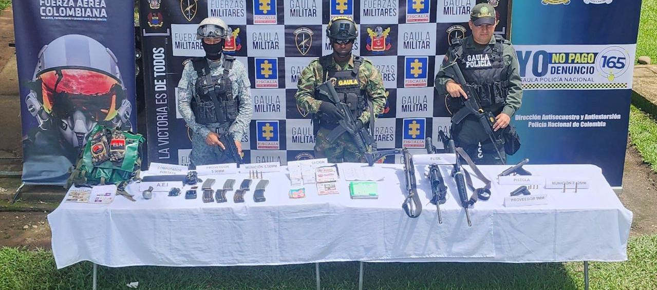 Fueron liberados por el Ejército. 