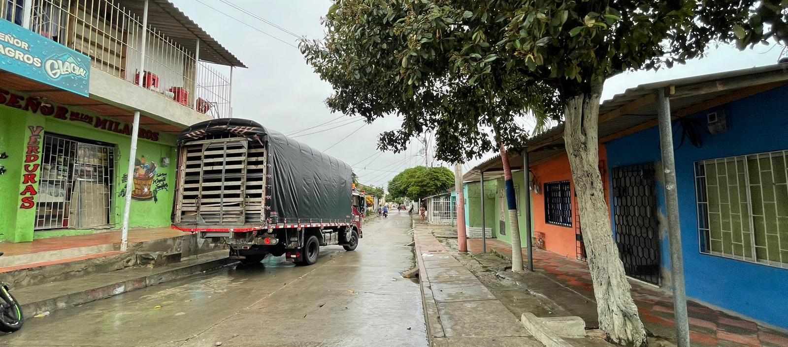 Lugar donde fue asesinado Luis Fernando Rodríguez Ferrer.