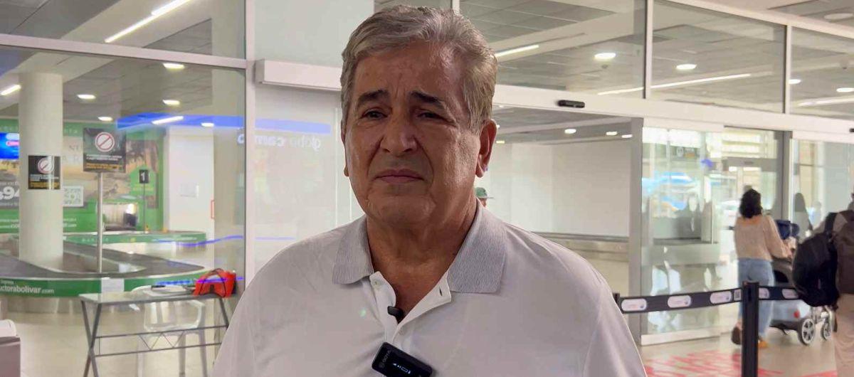 La emoción del técnico Jorge Luis Pinto.