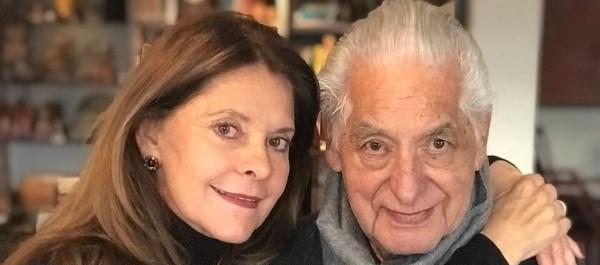 Marta Lucía Ramírez y su papá Álvaro Ramírez.