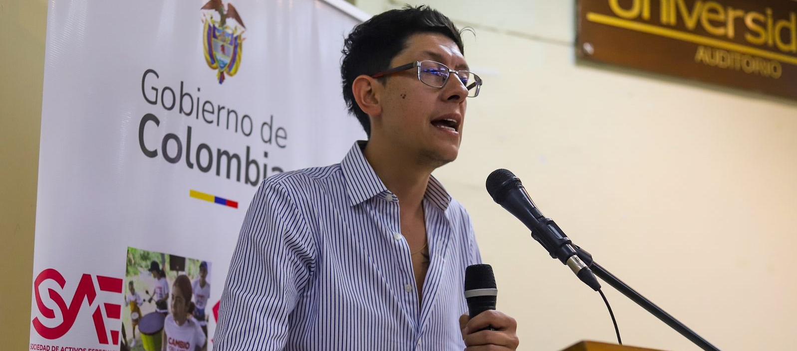 El presidente de la Sociedad de Activos Especiales, Daniel Rojas.