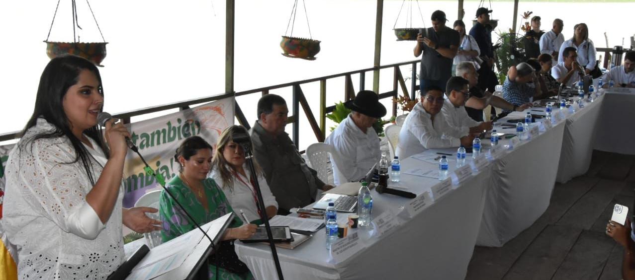 La senadora Laura Fortich presidió la sesión.