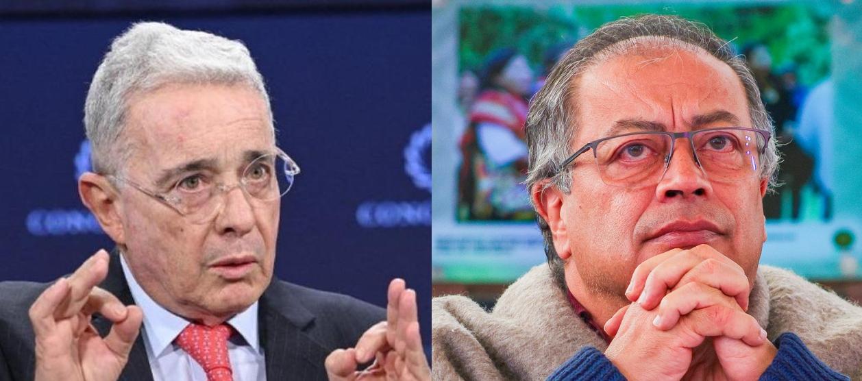 Álvaro Uribe Vélez y Gustavo Petro.