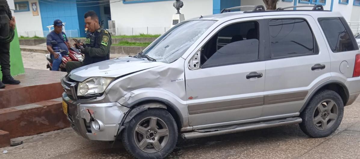 Vehículo involucrado en el accidente. 