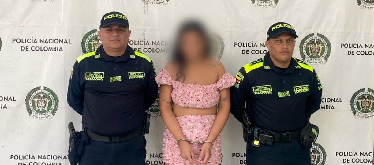 Fue detenida en vía pública del barrio Conidec.