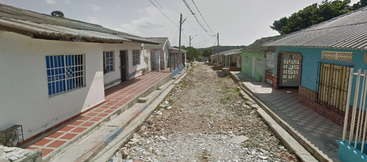 Sector donde se registraron los hechos. 