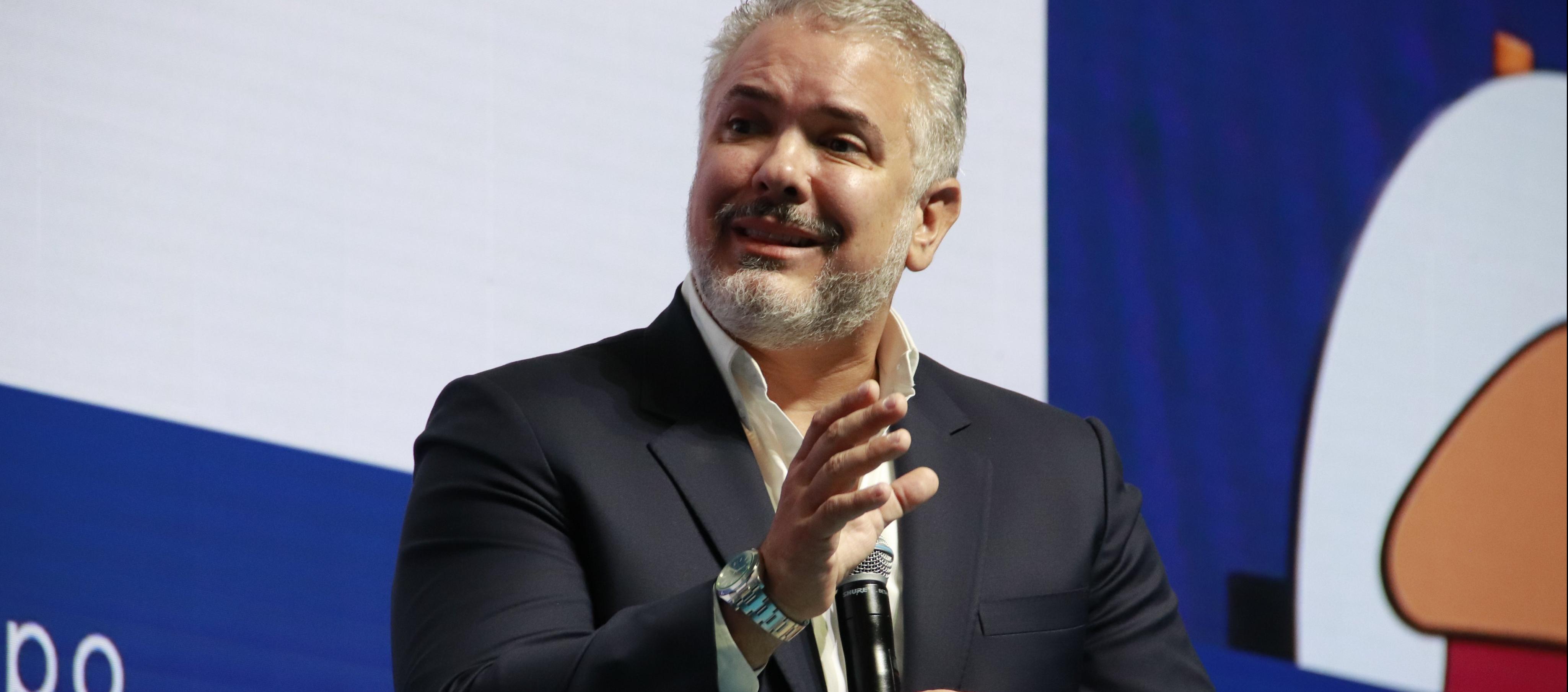 El expresidente Iván Duque intervino este jueves en Asobancaria