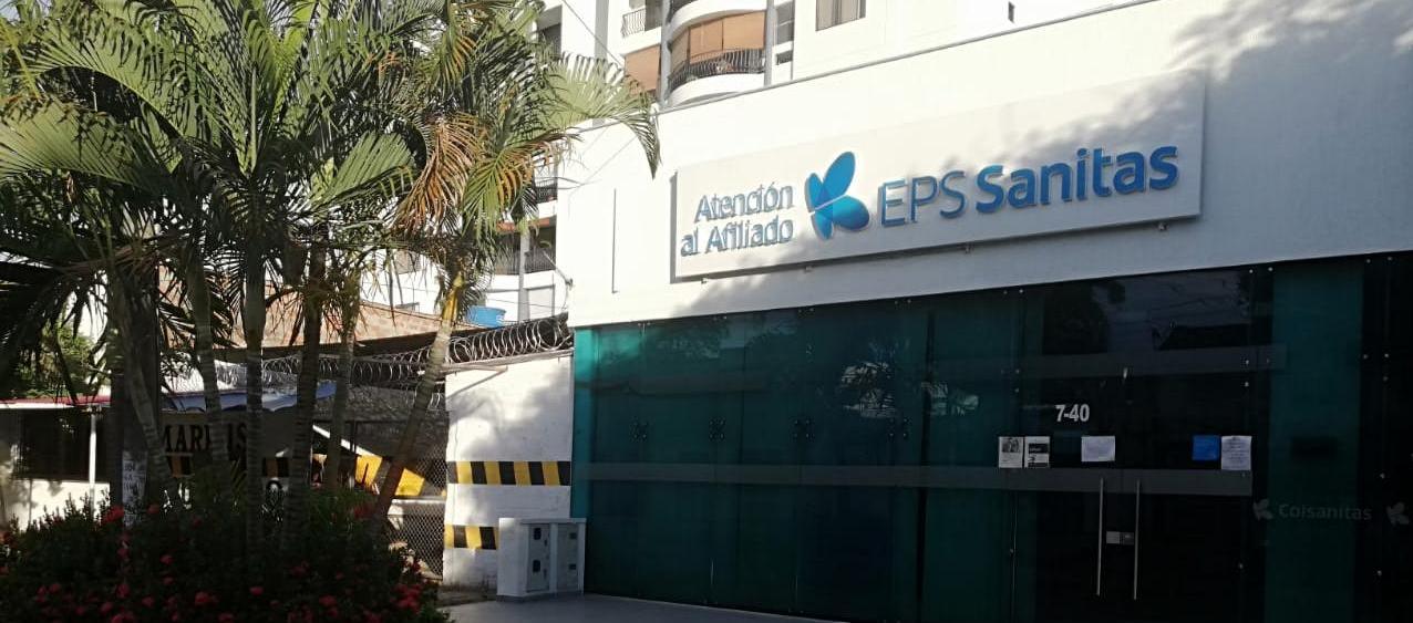 Foto referencia de una oficina de Sanitas en Barranquilla