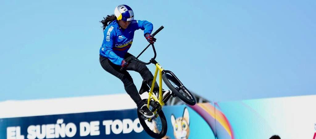 La corredora de BMX Queensaray Villegas.