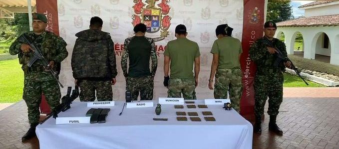 Disidencias de las FARC se entregaron al Ejército