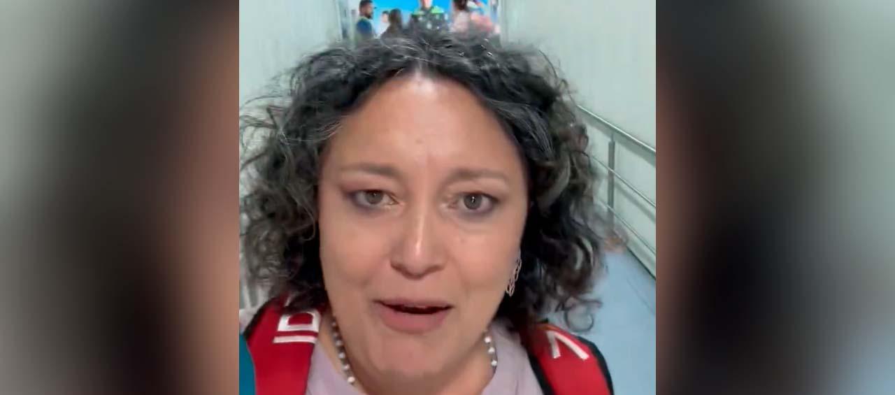 Angélica Lozano, deportada de Venezuela.