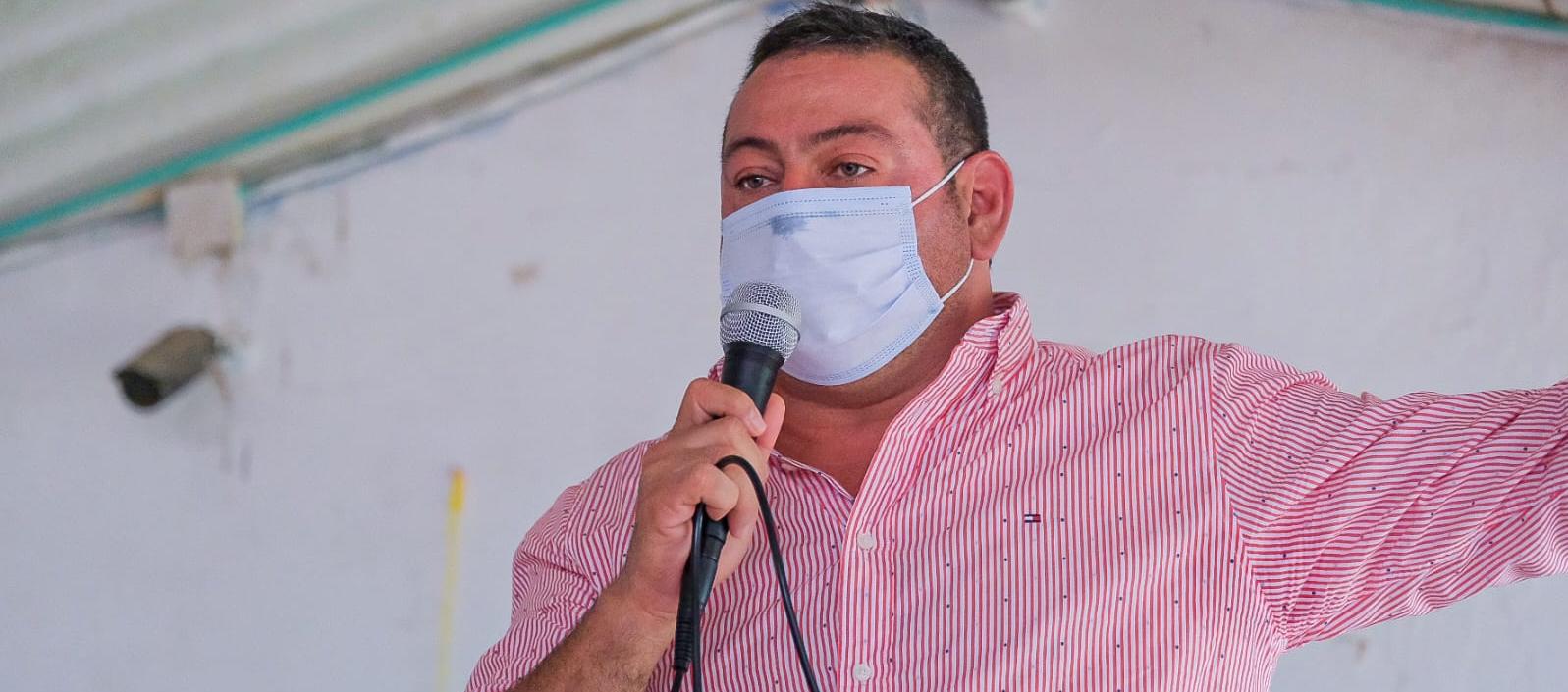 El Alcalde de Ponedera, Aristarco Romero Meriño.