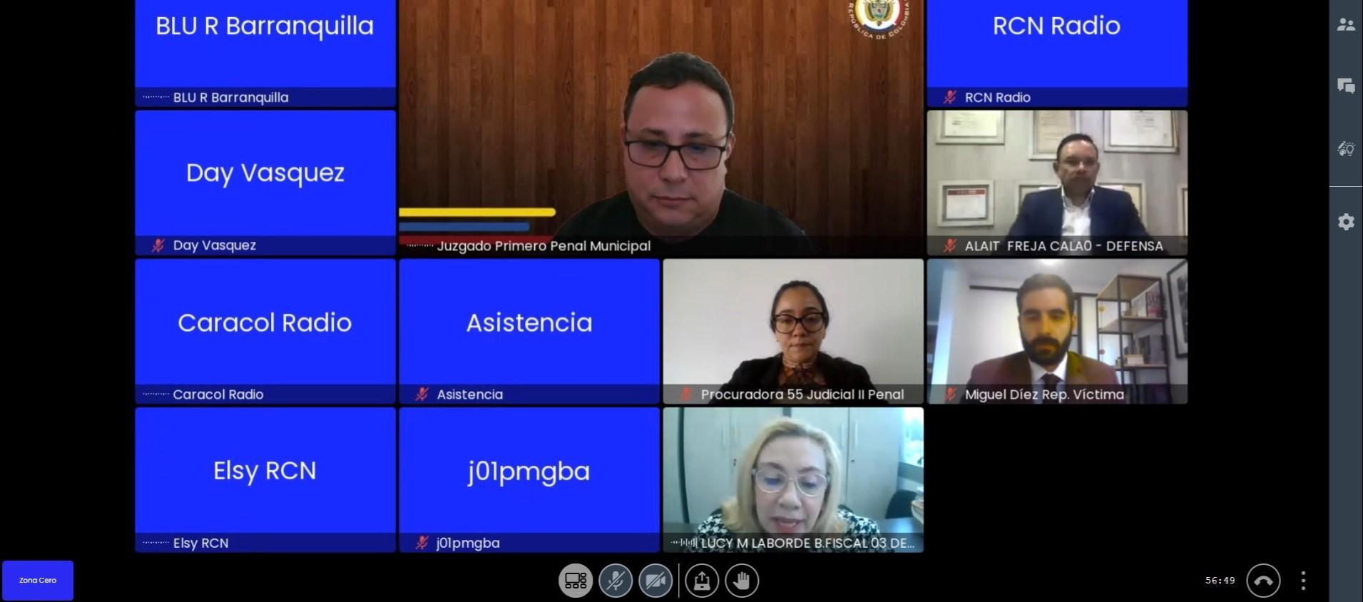 Audiencia a Day Vásquez