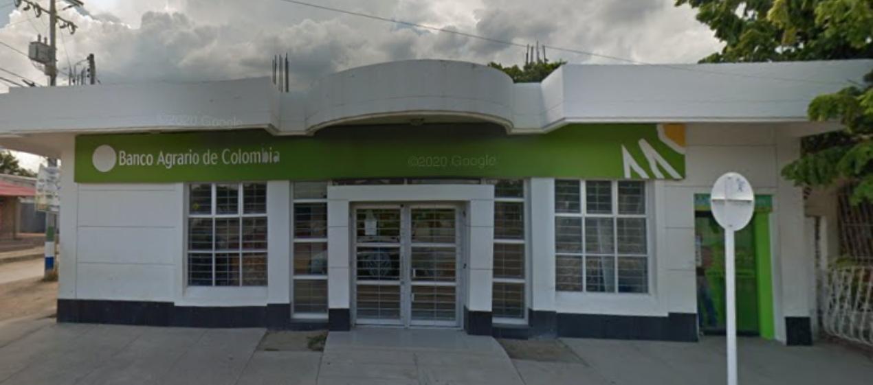 Sucursal del Banco Agrario, en Repelón. 