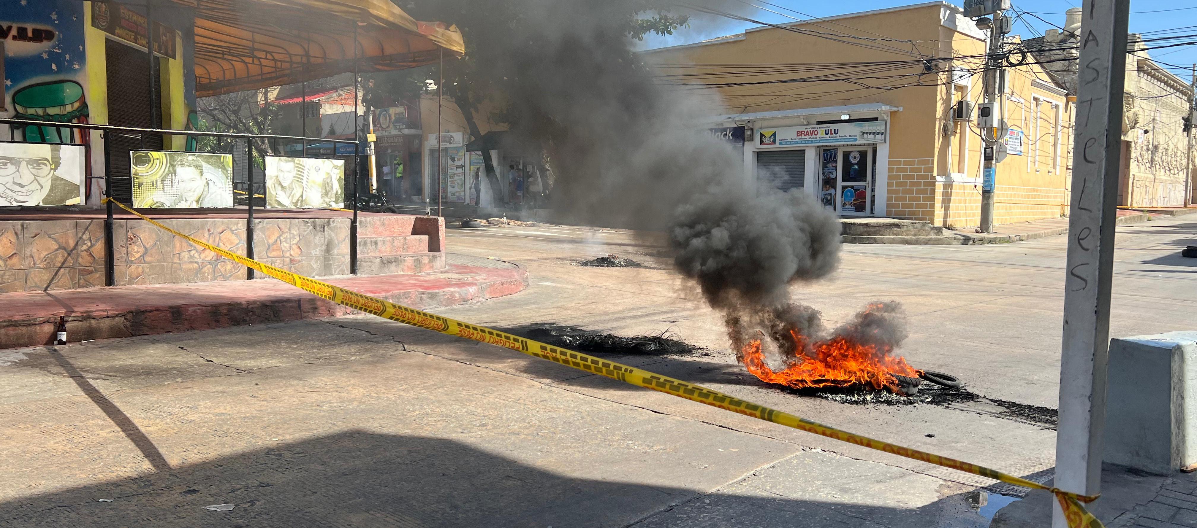 Bloqueo en la carrera 44. 