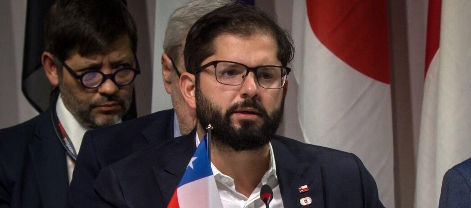 El presidente de Chile, Gabriel Boric.