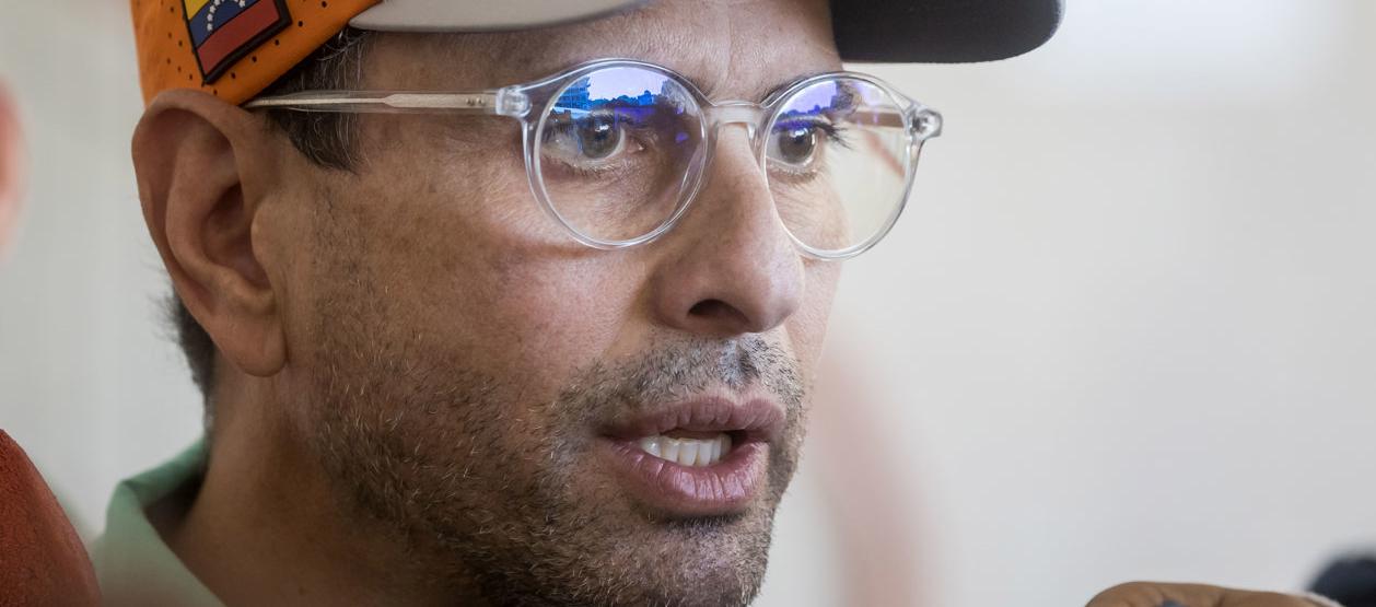 El antichavista Henrique Capriles.