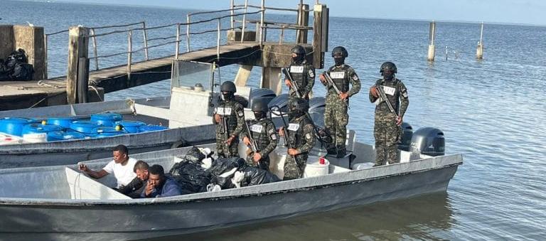 Los capturados por las autoridades en Honduras. 