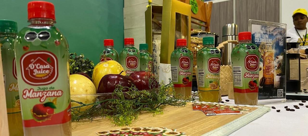 Stand de D'Casa Juice en Agroexpo Caribe 2024.