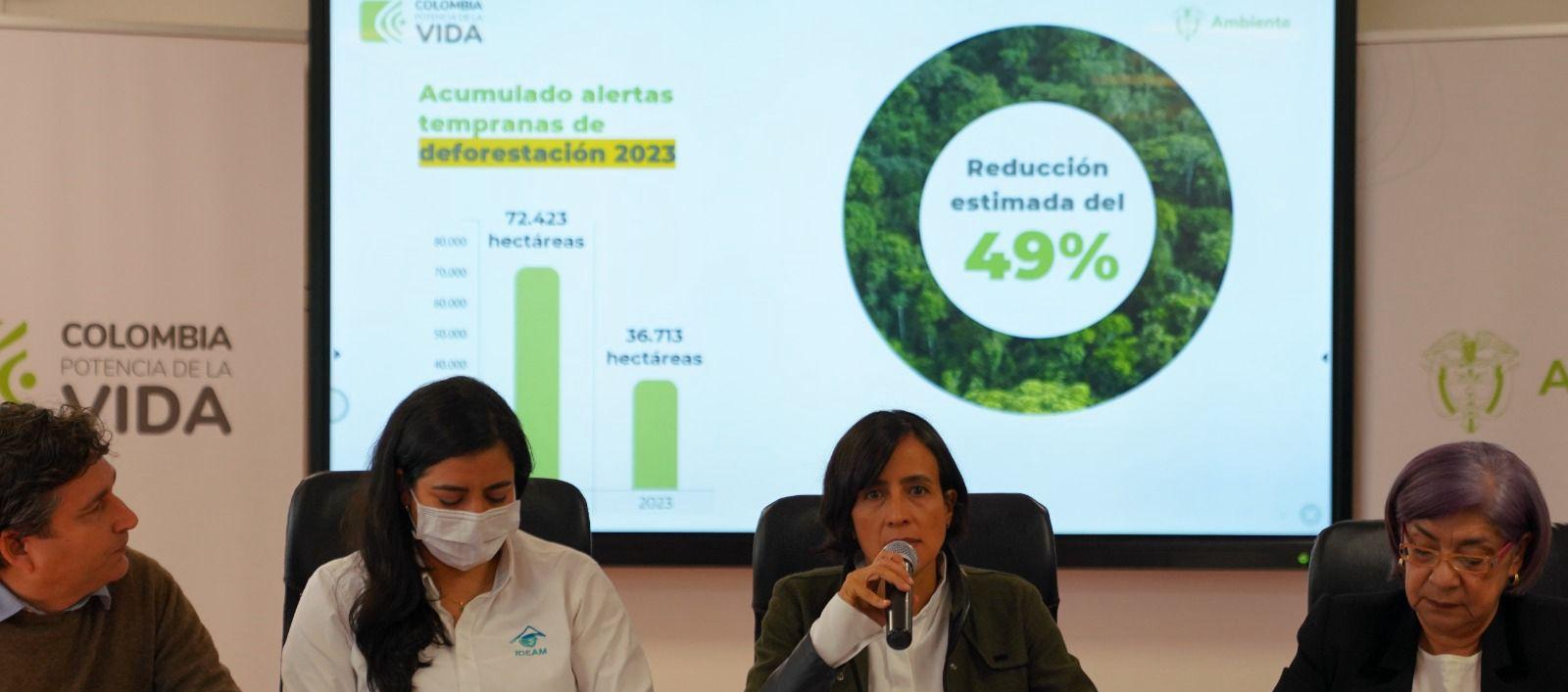 La ministra de ambiente Susana Muhamad, hizo un llamado para que la naturaleza no este en medio del conflicto.