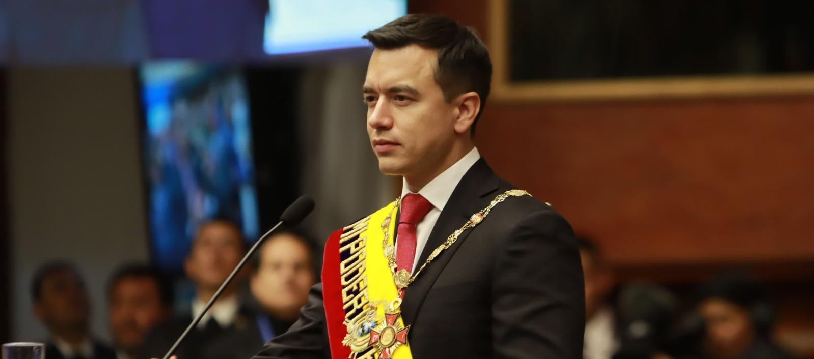 Daniel Novoa, presidente de Ecuador. 