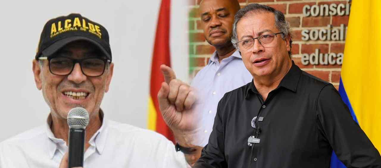 William Dau y Gustavo Petro.