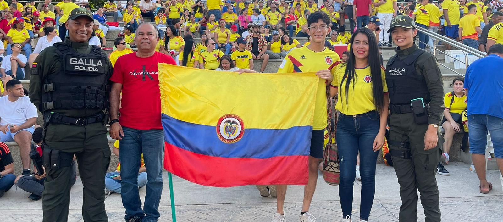 Dispositivo de seguridad en el Parque Sagrado Corazón 