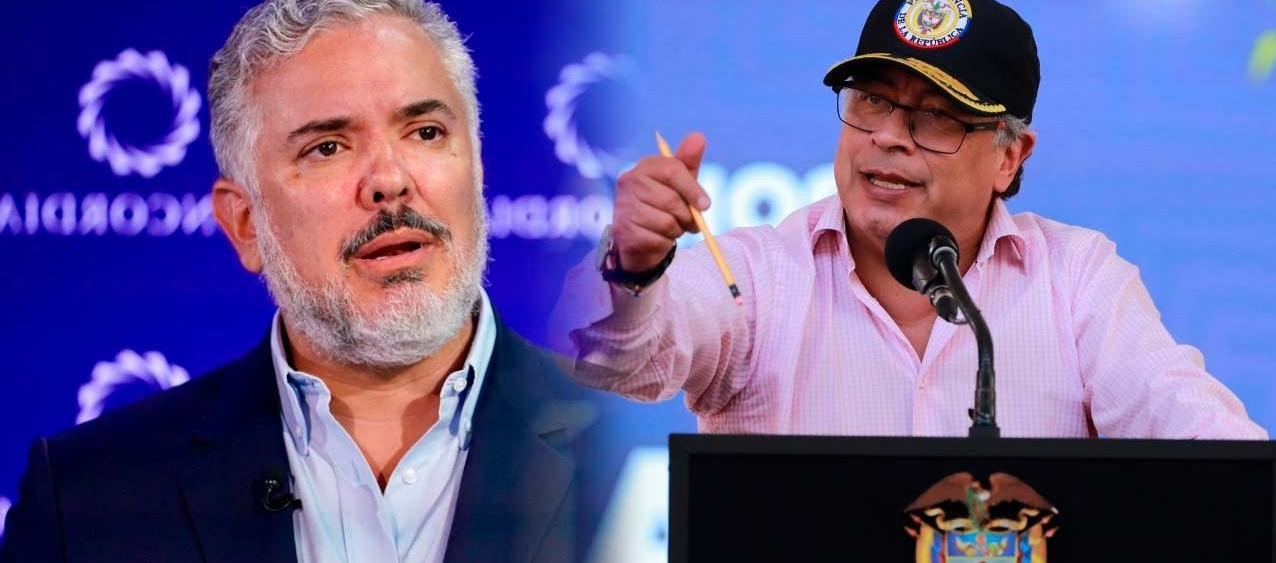 Iván Duque y Gustavo Petro.