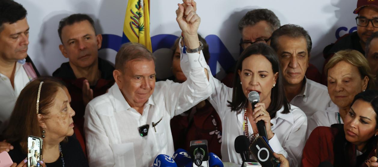 Edmundo González y María Corina Machado.