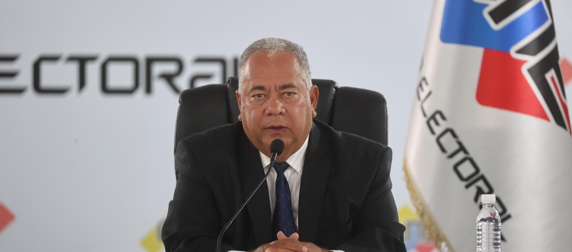 Elvis Amoroso, presidente del CNE de Venezuela. 