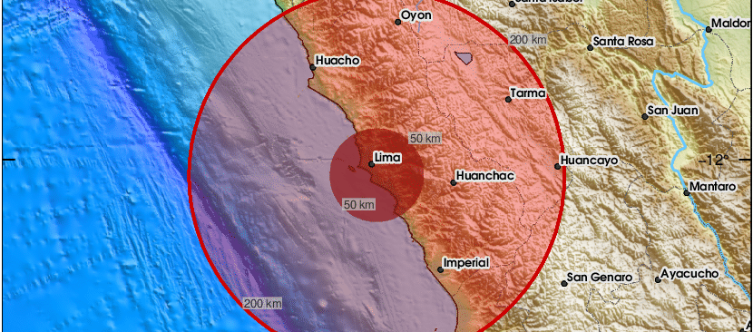 Movimiento registrado en el sur de Lima.