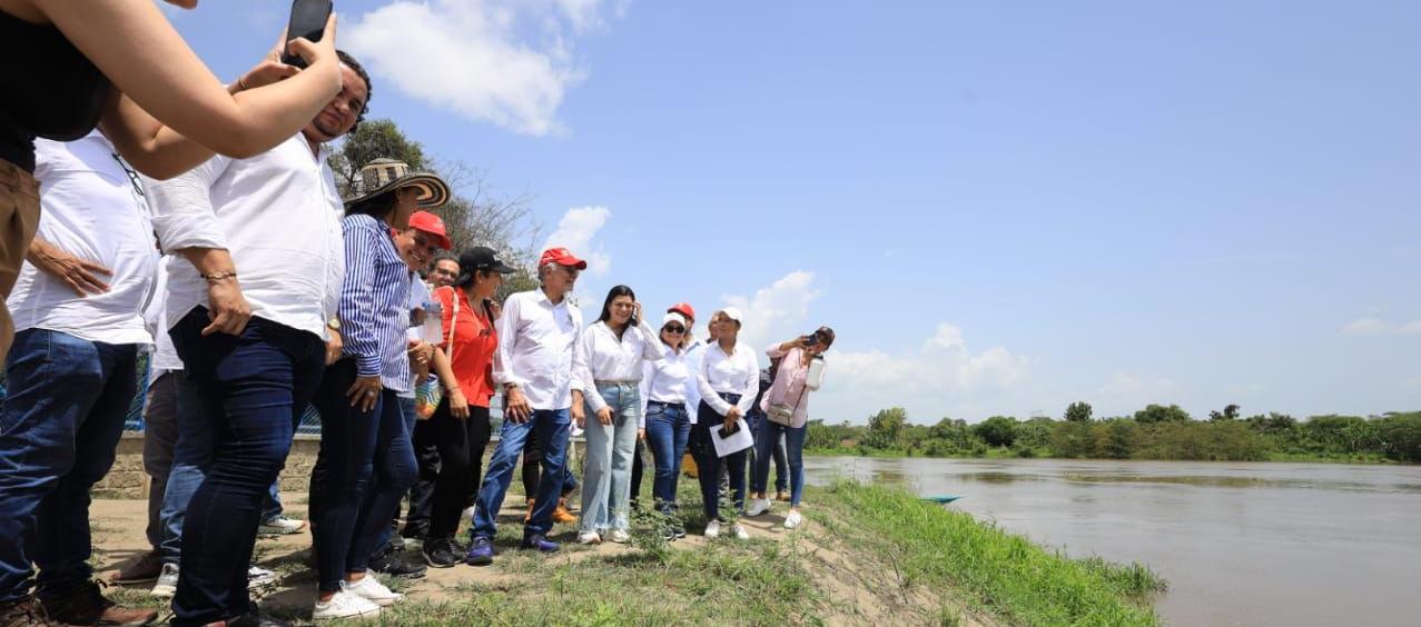 El Gobernador Eduardo Verano visitó en sector de Las Compuertas. 
